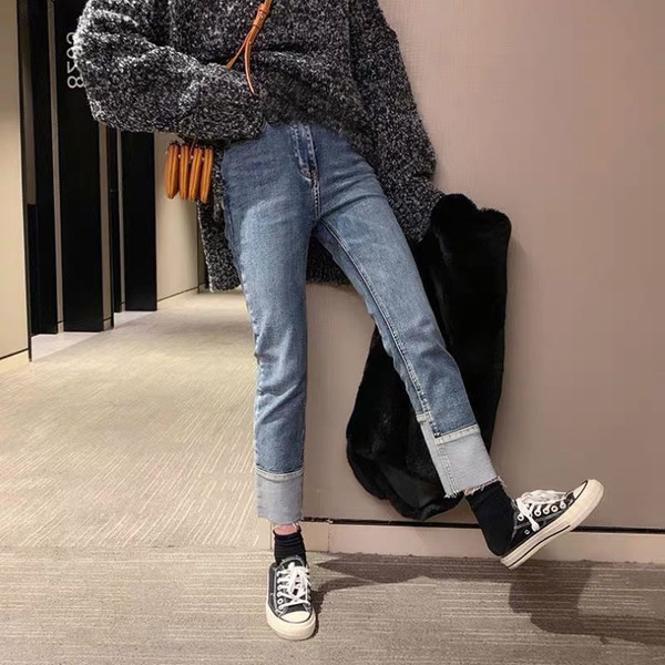 Ženske traperice za trudnice - sa džepom