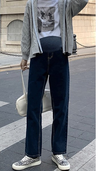 Új modell magas derekú női kismamafarmer