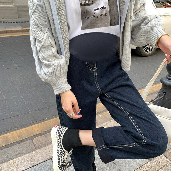 Új modell magas derekú női kismamafarmer