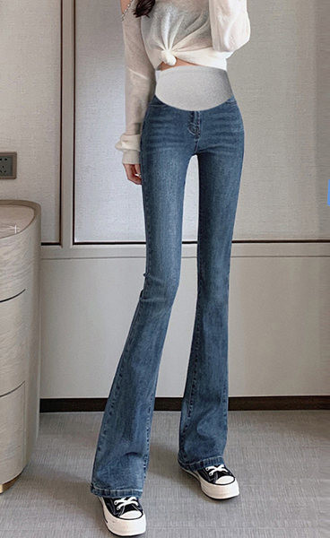 Μοντέρνο τζιν για εγκύους με λάστιχο