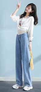 Női farmer terhes nőknek magas derékkal - vékony, bő, zsebes modell