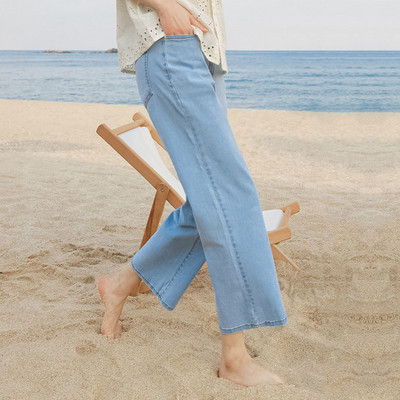 Спортно летни дънки за бременни жени