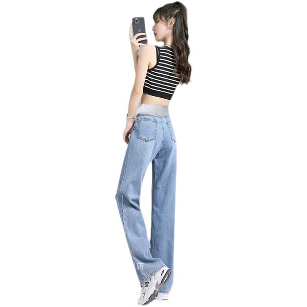 Ежедневни дамски дънки със скъсани елементи за бременни