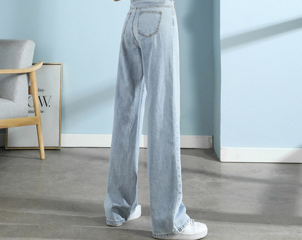 Τζιν εγκυμοσύνης με ψηλόμεσο φαρδύ πόδι