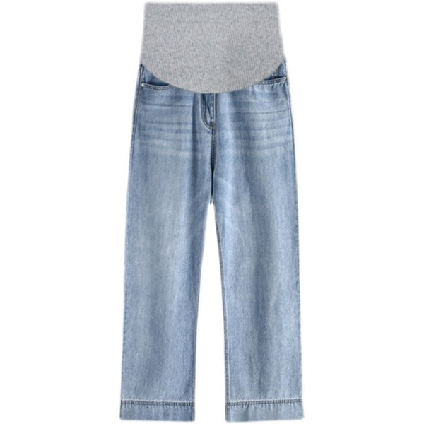 Női, magas derekú kismamafarmer - bő minta