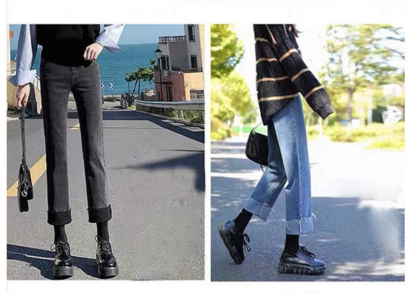 Magas derekú kismama farmernadrág