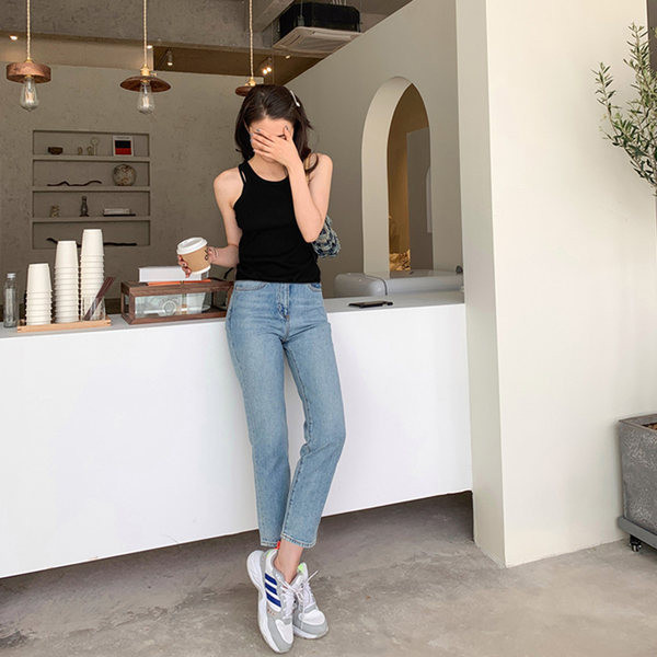 Novi model trudničkih traperica s džepovima - plave boje