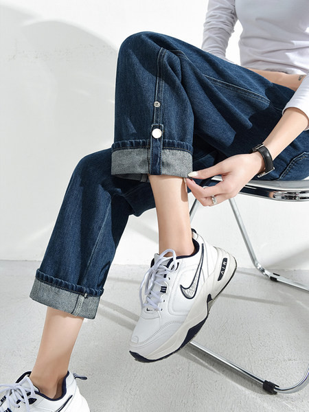 Дънки за бременни жени със копче