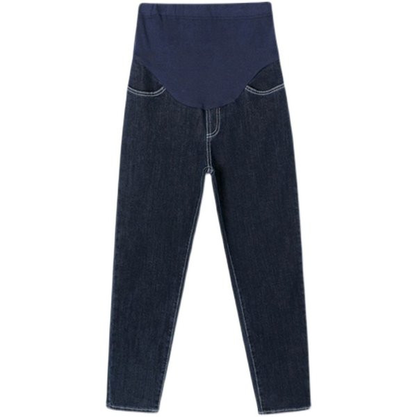 Női magas derekú terhes női farmer - vékony két színben