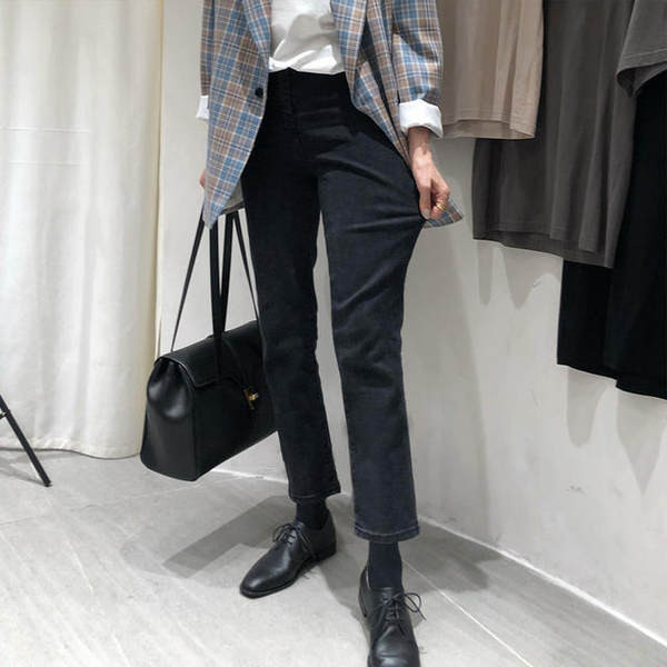 Női farmer terhes nőknek - egyenes modell