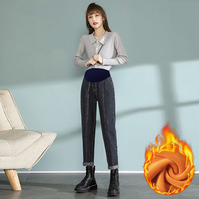 Ženske traperice za trudnice - retro visokog struka