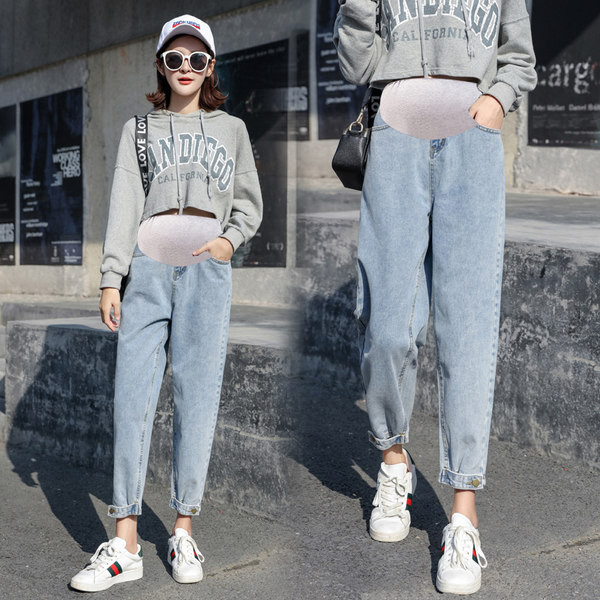 Γυναικεία casual ψηλόμεση τζιν εγκυμοσύνης