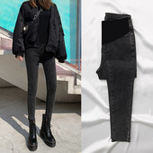 Ženske traperice za trudnice s visokim strukom - tip pencil