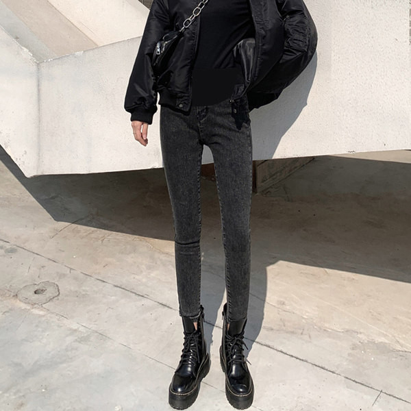 Ženske traperice za trudnice s visokim strukom - tip pencil