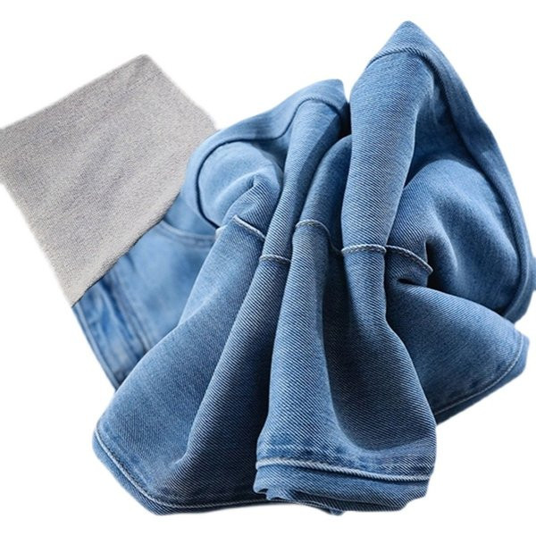 Elasztikus széles farmernadrág kismamáknak