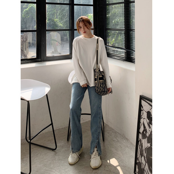 Trudničke traperice visokog struka - slobodnog uzorka u plavoj boji