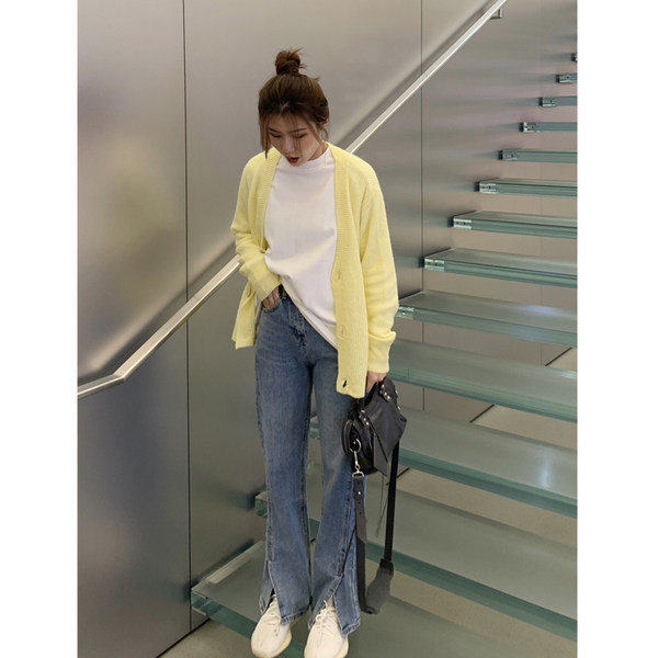 Trudničke traperice visokog struka - slobodnog uzorka u plavoj boji