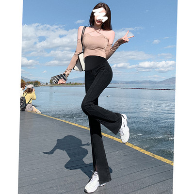 Női farmer terhes nőknek magas derékkal - letisztult modell