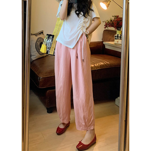 Дълъг и широк панталон за бременни