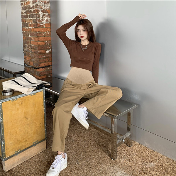 Széles szárú nadrág terhes nők számára