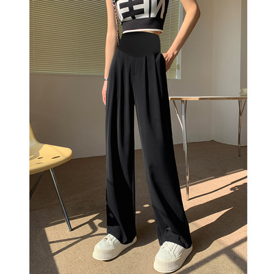 Γυναικείο μακρύ παντελόνι για εγκύους με ψηλόμεσο - καθαρό μοντέλο