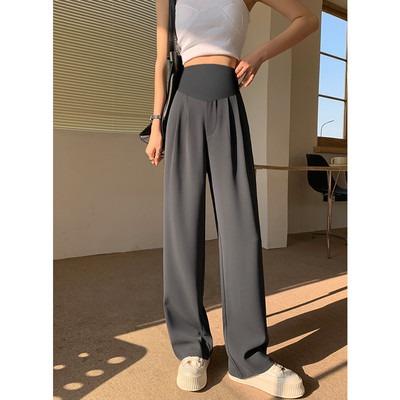 Γυναικείο μακρύ παντελόνι για εγκύους με ψηλόμεσο - καθαρό μοντέλο