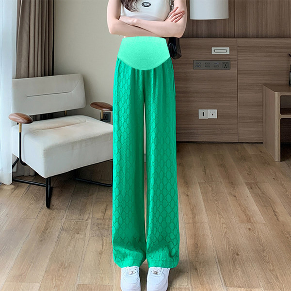 Μακρύ γυναικείο παντελόνι εγκυμοσύνης με εκτεταμένο λάστιχο