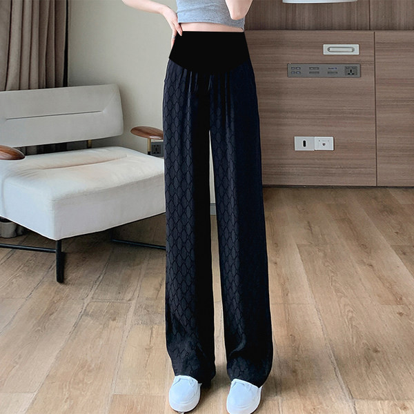 Μακρύ γυναικείο παντελόνι εγκυμοσύνης με εκτεταμένο λάστιχο