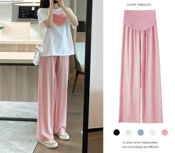 Γυναικείο μακρύ παντελόνι για εγκύους με ψηλόμεσο