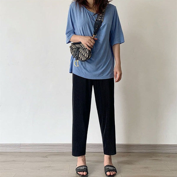 Terhes nőknek szánt széles nadrág - többféle színben