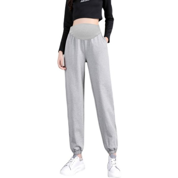 Γυναικείο παντελόνι για εγκύους με ψηλόμεσο - αθλητικό μοντέλο