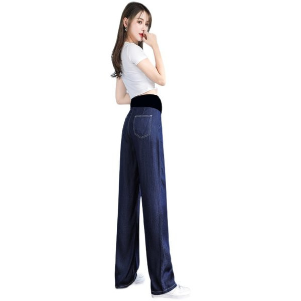 Широк модел панталон за бременни жени