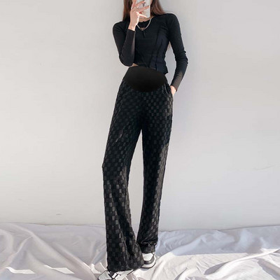 Γυναικείο μακρύ παντελόνι για εγκύους με ψηλόμεσο - χαλαρό αθλητικό μοντέλο