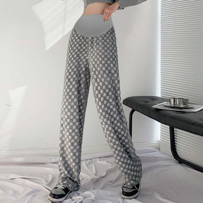 Γυναικείο μακρύ παντελόνι για εγκύους με ψηλόμεσο - χαλαρό αθλητικό μοντέλο