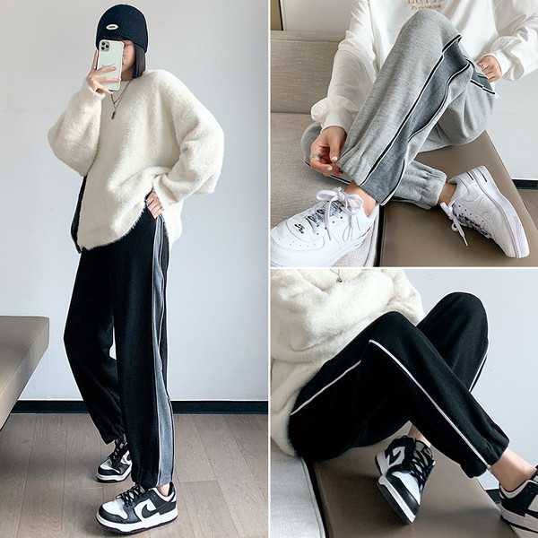 Női hosszú nadrág terhes nőknek magas derékkal - sportmodell