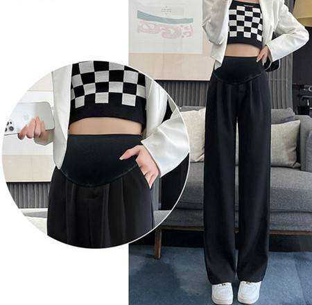 Skraćeni model ženskih hlača za trudnice