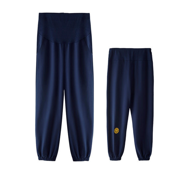 Női hosszú nadrág terhes nőknek - magas derékú sport