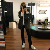 Női hosszú nadrág terhes nőknek magas derékkal - alkalmi modell két színben