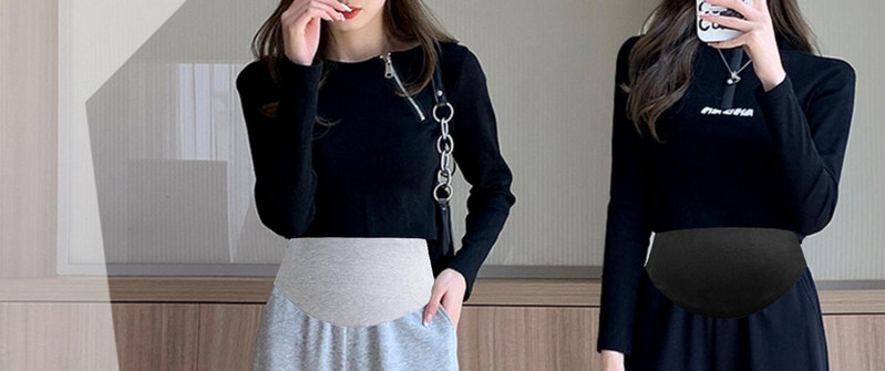 Casual sportske hlače za trudnice s gumicom