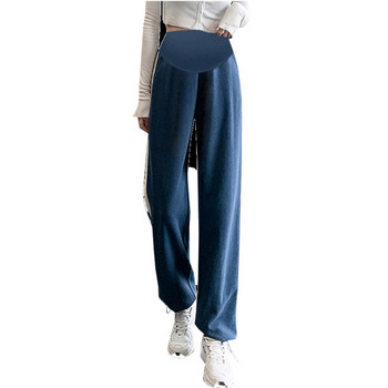 Дамски спортен панталон за бременни жени - с висока талия и джоб