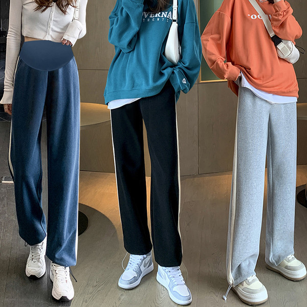 Γυναικείο αθλητικό παντελόνι για εγκύους - με ψηλή μέση και τσέπη