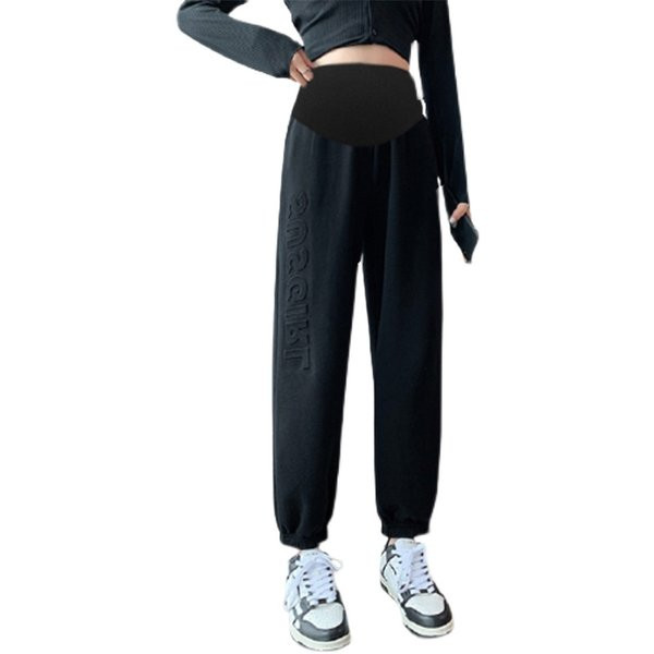 Duge sportske hlače za trudnice visokog struka