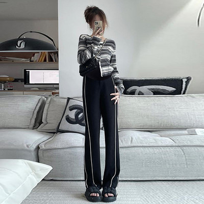 Női hosszú nadrág kismamáknak - magas derekú sportmodellel