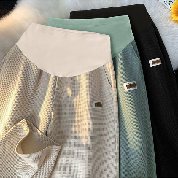 Casual παντελόνι εγκυμοσύνης με φαρδύ λάστιχο