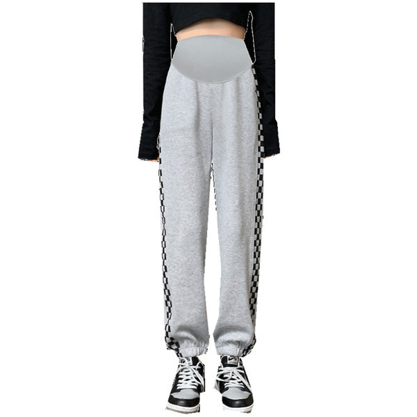 Női sport-alkalmi nadrág szegéllyel terhes nők számára