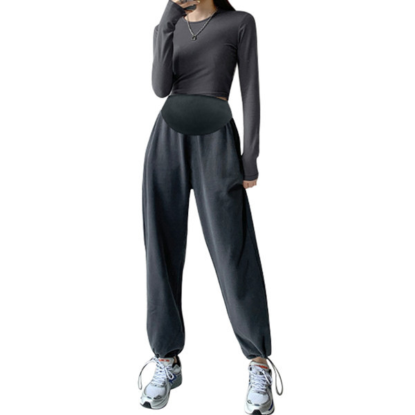 Μακρύ παντελόνι για εγκύους - σπορ με ψηλή μέση