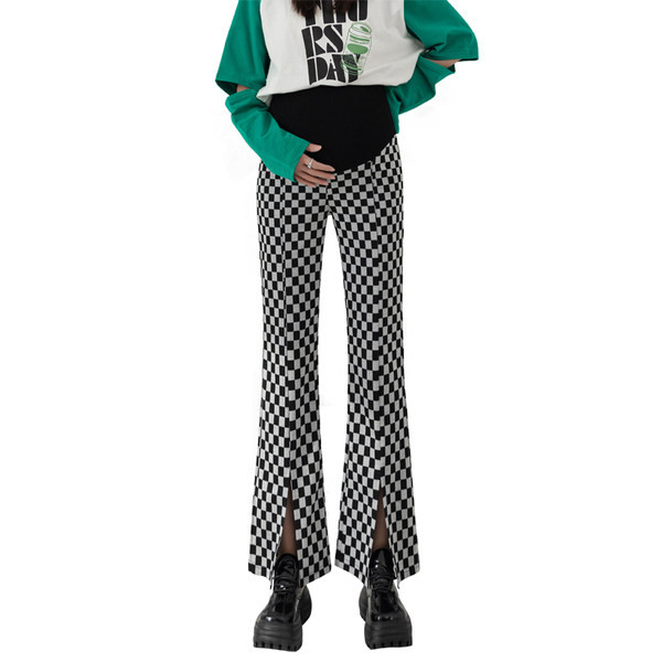 Καρό παντελόνι εγκυμοσύνης Charleston