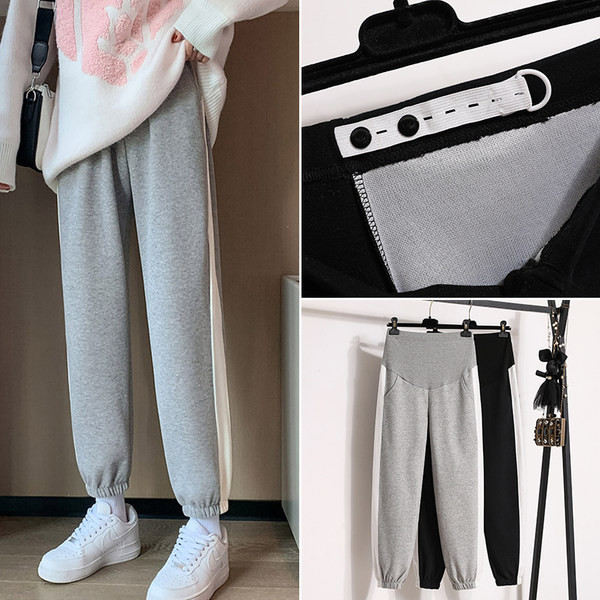 Sport hosszú nadrág terhes nők számára - magas derékkal