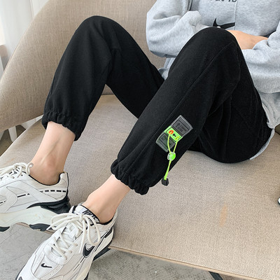 Спортен панталон за бременни жени  със връзки и ластик