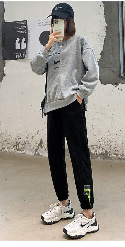 Спортен панталон за бременни жени  със връзки и ластик